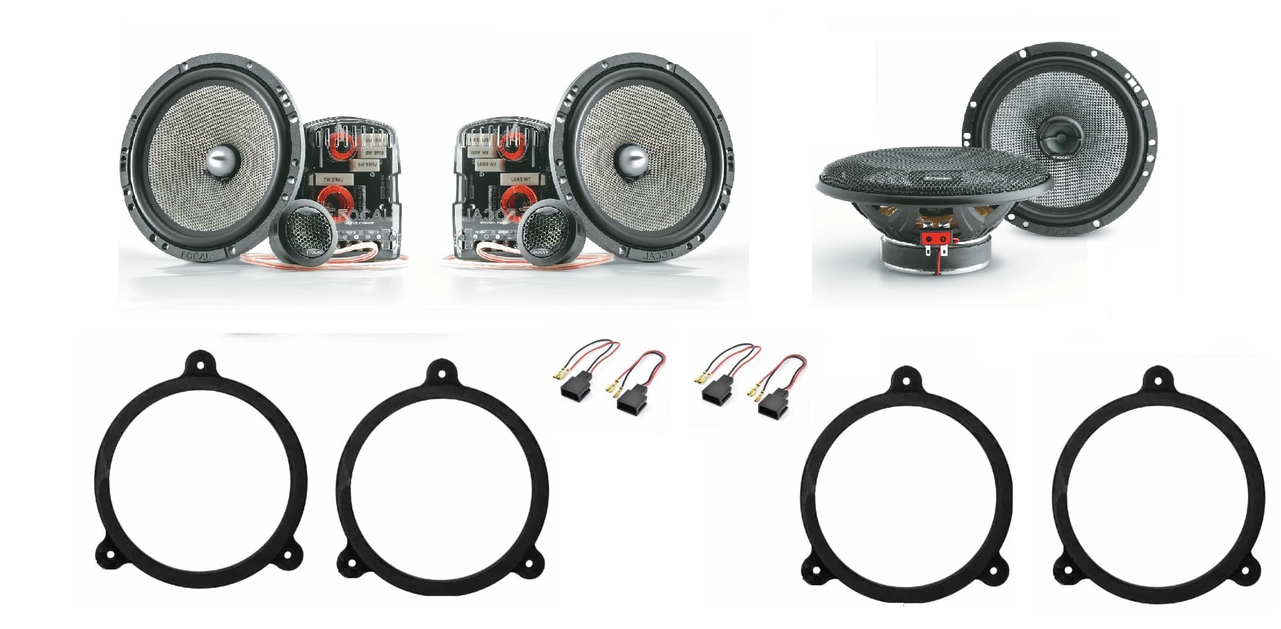 Kit altoparlanti Focal Access per Toyota Auris (E180) serie dal 2012 al 2018 Anteriori e Posteriori