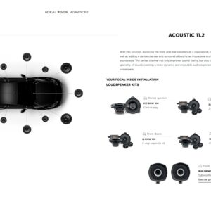 Kit altoparlanti Focal Inside Acoustic 11.2 per BMW X6 E72 Hybrid serie dal 2009 al 2010