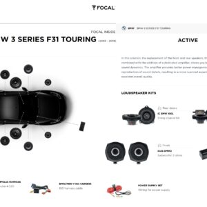 Kit sound upgrade Focal Inside Active 6 Impulse per BMW Serie 3 F31 Touring