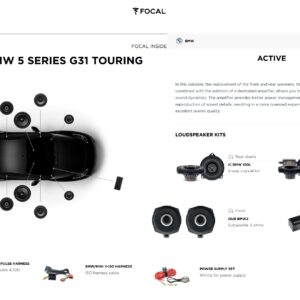 Kit Focal Inside Active 6.2 Impulse per BMW Serie 5 G31 Touring serie dal 2016 al 06/2019