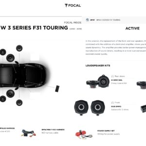 Kit sound upgrade Focal Inside Active 6 Impulse per BMW Serie 3 F31 Touring