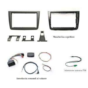 Kit installazione autoradio 2 DIN per Alfa Romeo Mito (955_) serie 2014-2018