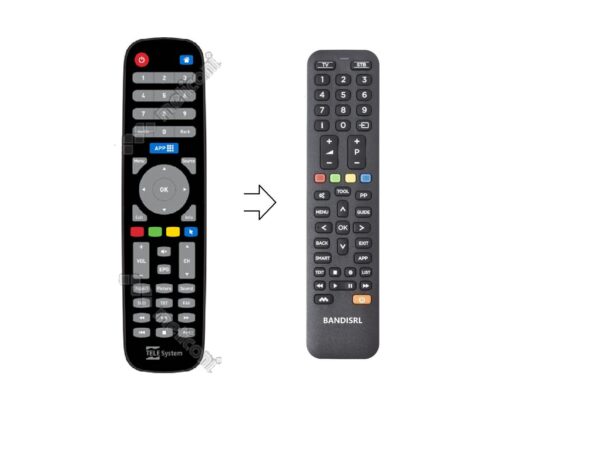 1420* Telecomando compatibile ( non originale ) per TELESYSTEM REALSOUND 55 SM 4K