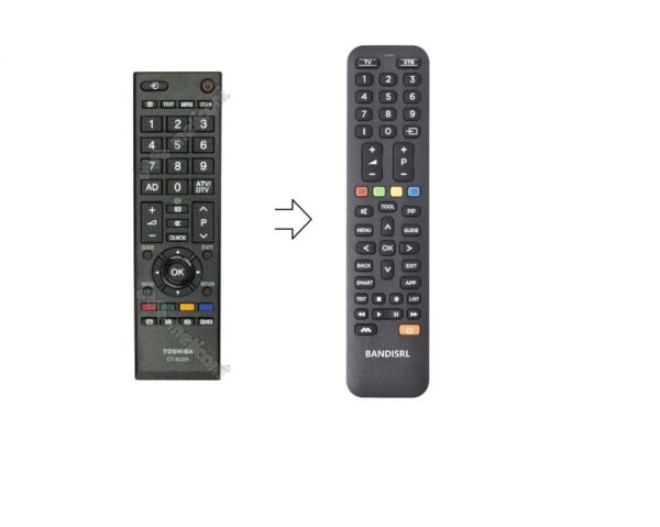 1162 Telecomando compatibile con Toshiba  40 LV 833