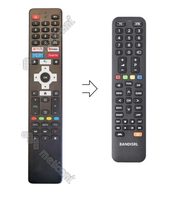 *1458 Telecomando compatibile per  Q.BELL QT 55 GXF9A