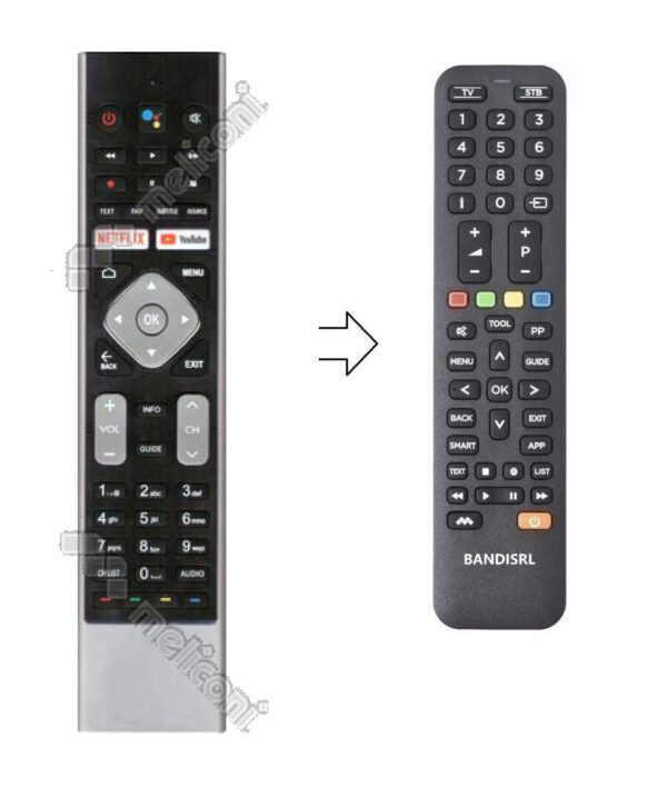 *1458 Telecomando compatibile per  Q.BELL QT 55 GX23