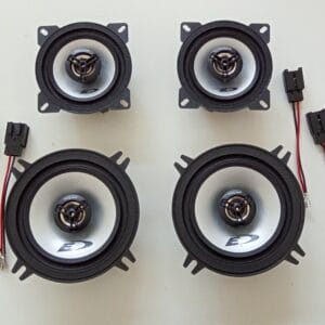 Kit altoparlanti Alpine + cavi per Peugeot 106 Anteriori e Posteriori dal 1991 al 1998