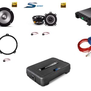 Kit Alpine S2 per BMW serie 3 E46 Cabrio Altoparlanti +Subwoofer Sottosedile + Amplificatore