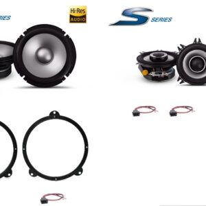 Kit altoparlanti Alpine S2 per BMW 3 Cabriolet (E46) Anteriori e Posteriori