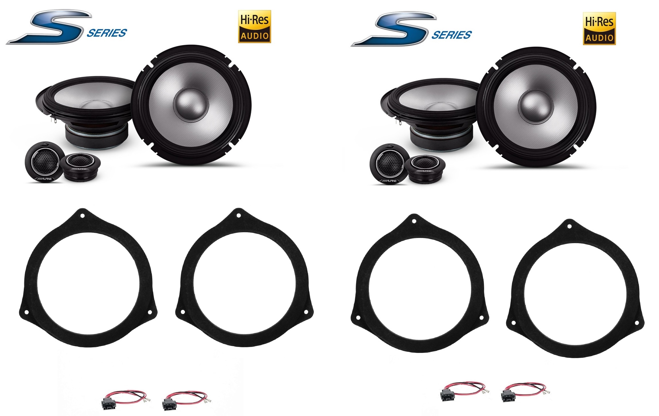 Kit 8 altoparlanti Alpine S2 per BMW X5 (E53) 1999-2006