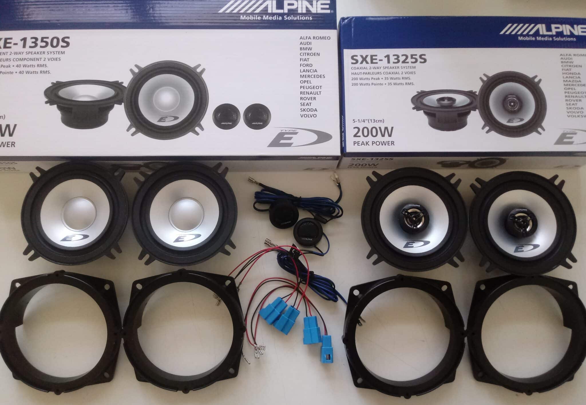 Kit 6 altoparlanti Alpine per Mitsubishi Colt serie 2009-2012