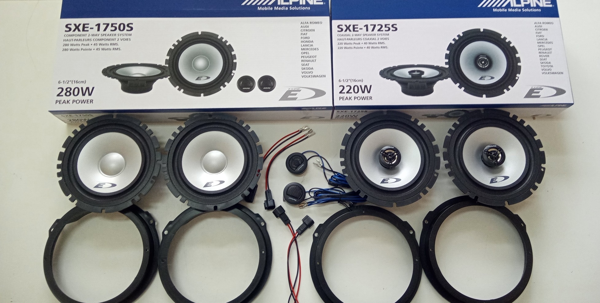 Kit 6 altoparlanti Alpine per Ford Focus 11>18 Anteriori e Posteriori