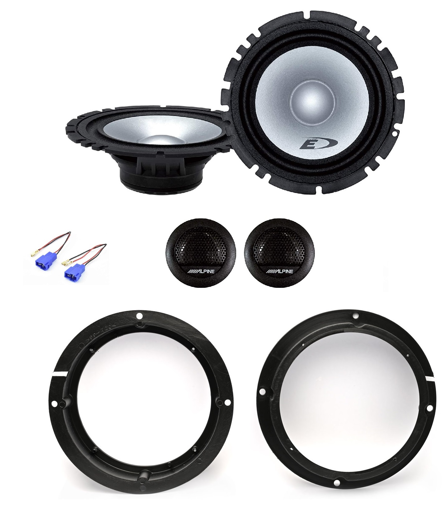 Kit 4 altoparlanti Alpine per Kia Sportage Anteriori