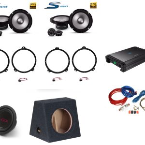 Kit Alpine S2 per BMW serie 3 modello E46 Altoparlanti + Amplificatore + Subwoofer