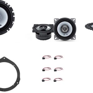 Kit 8 altoparlanti Alpine + cavi per Mercedes CLK Class (C208) Coupè 97-03