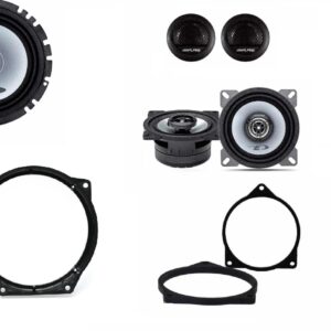 Kit 6 altoparlanti anteriori Alpine + cavi per Mini Clubman R57