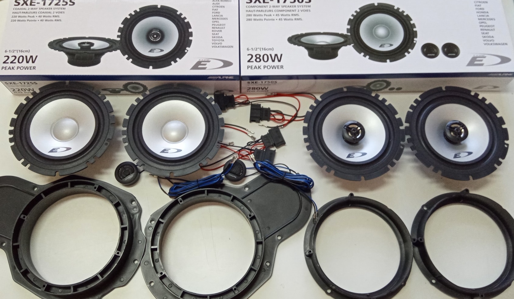 Kit 6 altoparlanti Alpine per VW Passat 3C CC 2008 - 2016