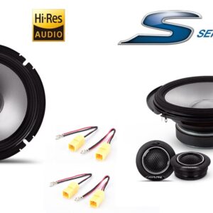 Kit 8 altoparlanti Alpine S2 per Alfa Romeo 166 Anteriori e Posteriori