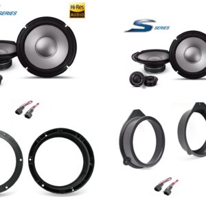 Kit altoparlanti Alpine S2 per Audi A7 Sportback 4G serie dal 2010 al 2017 Anteriori e Posteriori