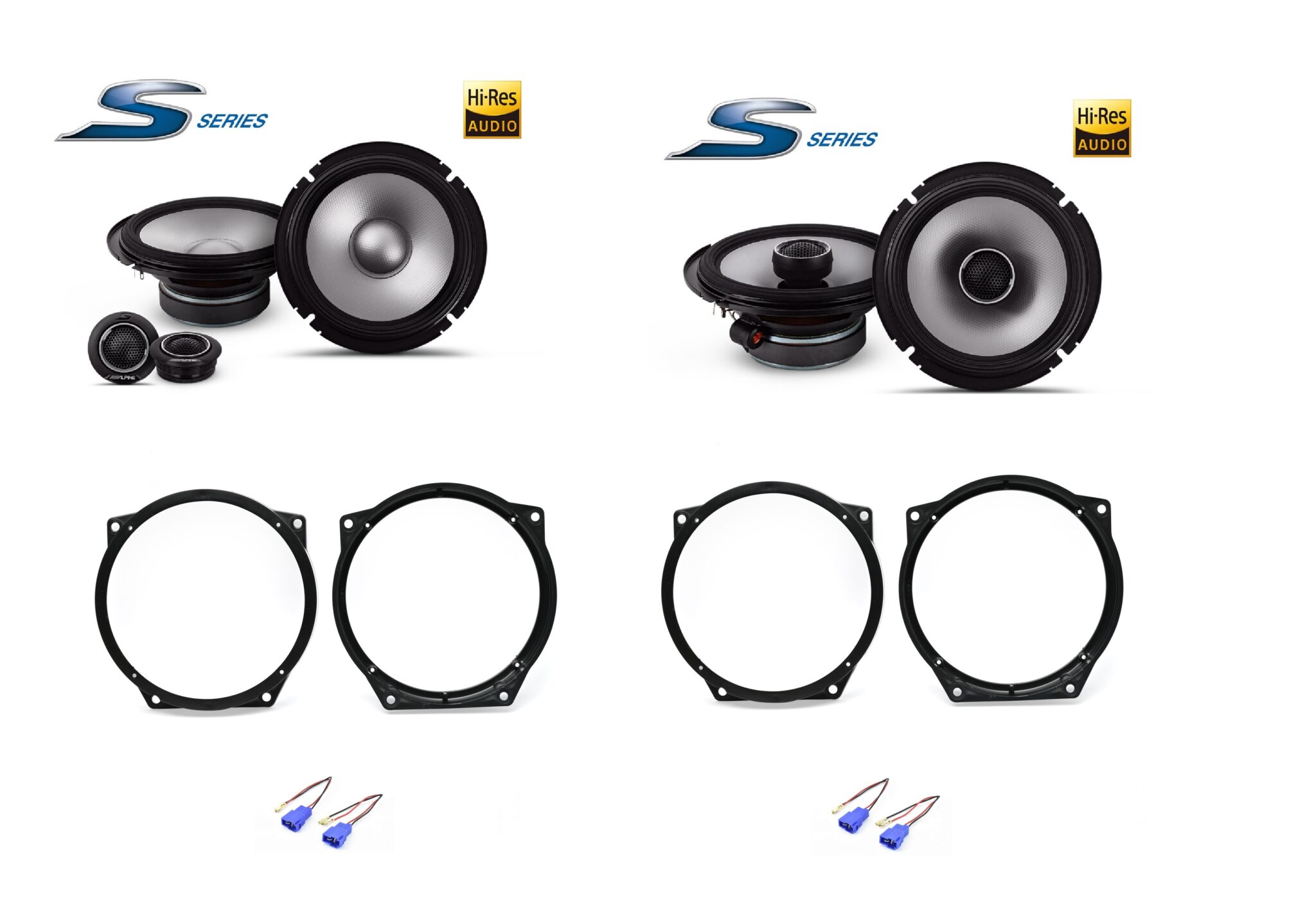 Kit 6 altoparlanti Alpine S2 per Land Rover Freelander Anteriori e Posteriori