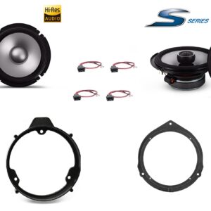 Kit 6 altoparlanti Alpine S2 per Mercedes GLK serie X204 dal 2008 al 2015 Anteriori e Posteriori