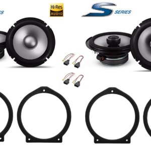 Kit 6 altoparlanti Alpine S2 per Honda Civic (8th Gen.) 2008-2015 Anteriori e Posteriori
