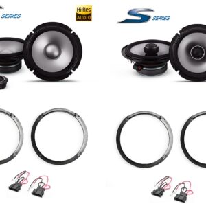 Kit 6 altoparlanti Alpine S2 per Mitsubishi Outlander CWB Anteriori e Posteriori