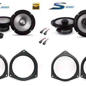 Kit 6 altoparlanti Alpine S2 per Toyota Land Cruiser serie J12 dal 2002 al 2009 Anteriori e Posteriori
