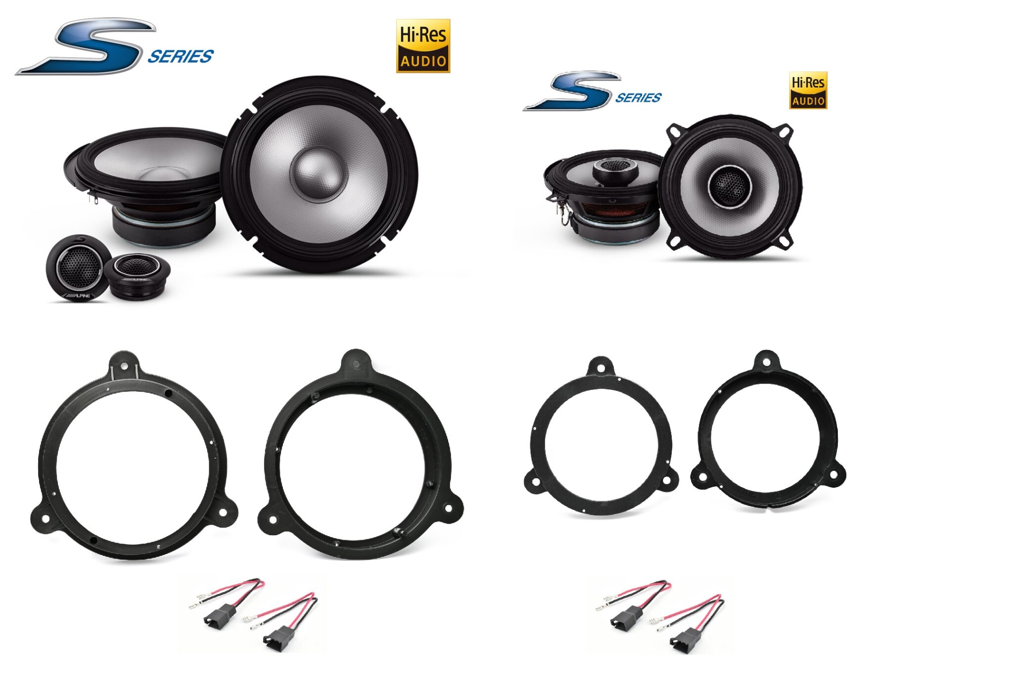 Kit 6 altoparlanti Alpine S2 per Renault Megane III CC Anteriori e Posteriori