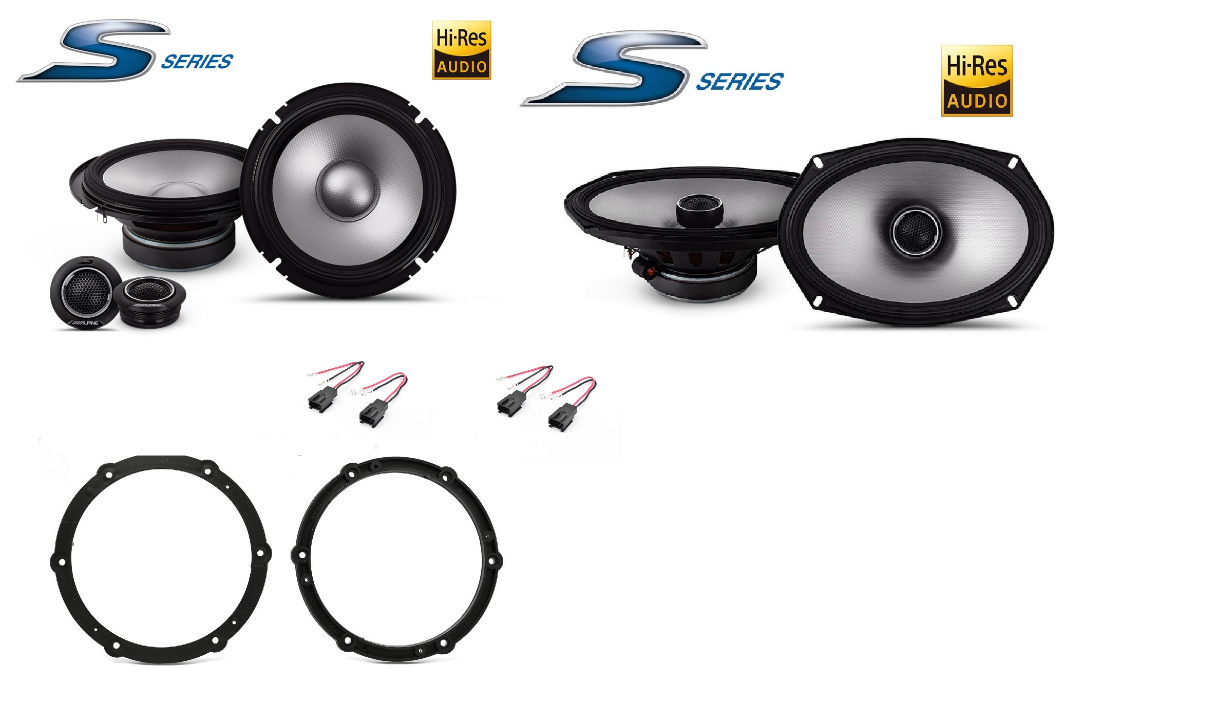 Kit altoparlanti Alpine S2 per Peugeot RCZ Anteriori e Posteriori