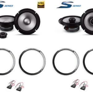 Kit 6 altoparlanti Alpine S2 per Seat Ibiza III 3° serie dal 2001 al 2008 Anteriori e Posteriori