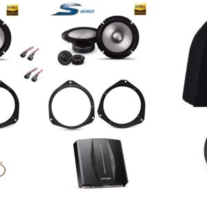 Kit Alpine linea S2 per Alfa Romeo Stelvio (949_)  Altoparlanti + Processore audio DSP e amplificatore + Subwoofer