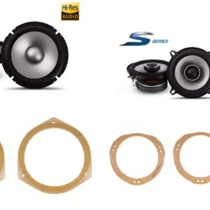 Kit 6 altoparlanti Alpine S2 per Subaru Impreza WRX 1993-2004 Anteriori e Posteriori