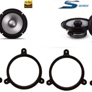 Kit 6 altoparlanti Alpine S2 per Volvo XC60 serie dal 2009 al 2017 Anteriori e Posteriori