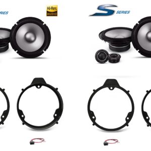 Kit 8 altoparlanti Alpine S2 per Mercedes Classe A W176 Anteriori e Posteriori 2012 – 2018