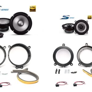 Kit 6 altoparlanti Alpine S2 per Mercedes classe C serie W203 anno dal 2000 al 2007