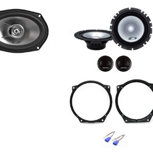 Kit 8 Altoparlanti Alpine + adattatori per Mini 3 porte (R56) serie dal 2006 al 2014
