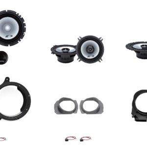 Kit 8 altoparlanti Alpine per Mercedes classe C serie W202 Anteriori e Posteriori e Cappelliera