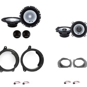 Kit 6 altoparlanti Alpine per Mercedes classe C serie W202 Anteriori e Posteriori