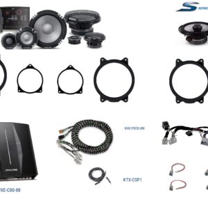 Kit 3 vie Alpine serie R2 - S2 Hi-Res + DSP amplificatore per Volvo XC60 serie dal 2009 al 2016