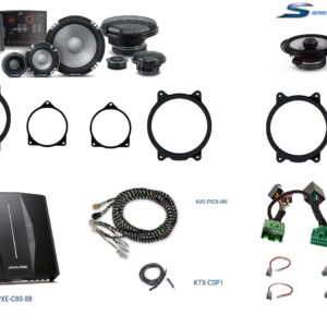 Kit 3 vie Alpine serie R2 - S2 Hi-Res + DSP amplificatore per Volvo XC90 serie dal 2016