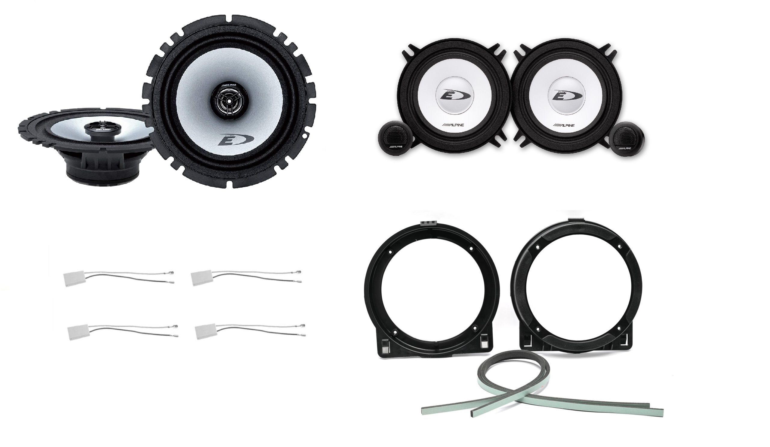 Kit altoparlanti Alpine per Honda Civic EP3 2001-2006 Anteriori e Posteriori