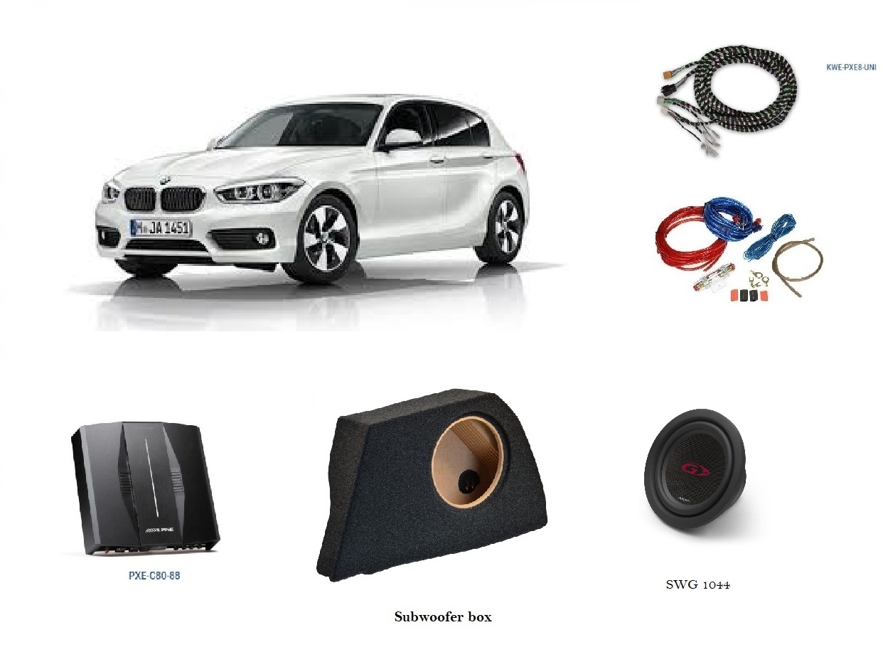 Alpine Subwoofer + DSP per BMW serie 1 (F20) sistema SA663 ( Base o Professional )