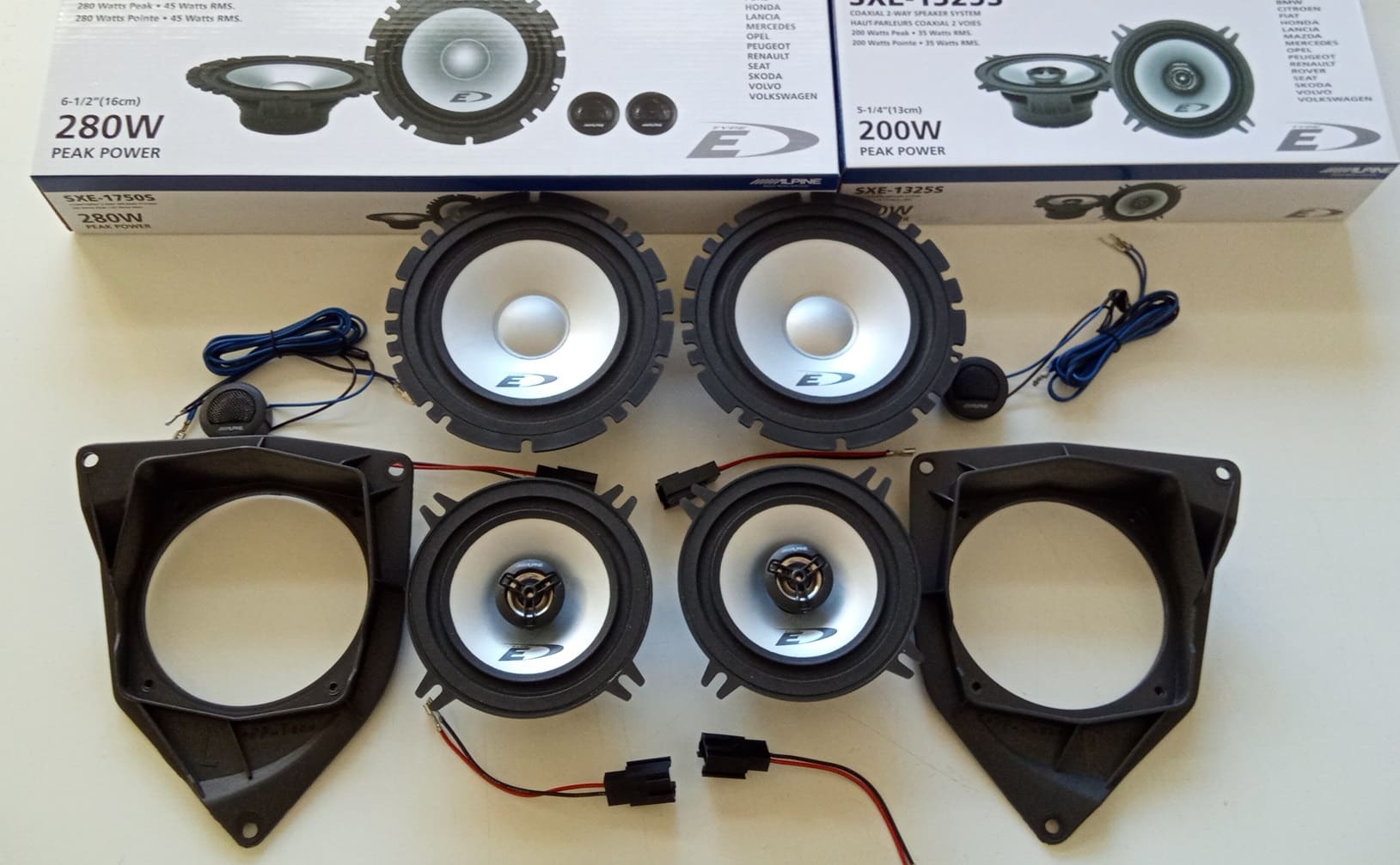 Kit 6 altoparlanti Alpine per Citroen C3 01-09 Anteriori e Posteriori
