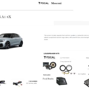 Kit Sound Upgrade Focal Mosconi DSP Pico V2 per Audi A1 8X (2010-2023)