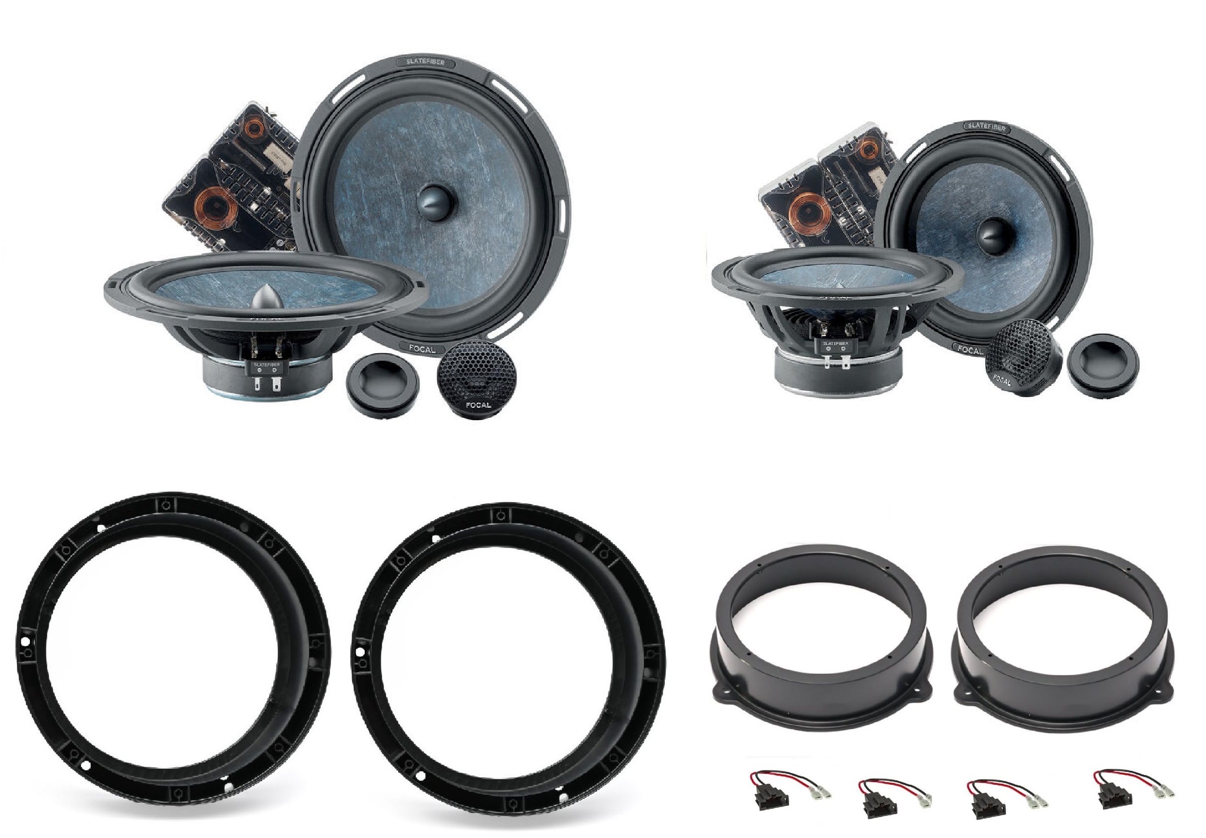 Kit altoparlanti Focal SlateFiber per Audi Q3 Sportback (F3N) serie dal 2019