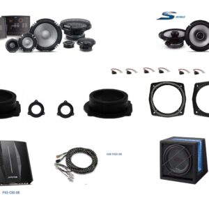 Kit 3 vie Alpine serie R2 - S2 Hi-Res + DSP amplificatore per Audi TT (8J) serie dal 2005 al 2014 MK2