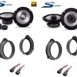 Kit 6 altoparlanti Alpine S2 per A3 Cabriolet (8P7) Anteriori e Posteriori