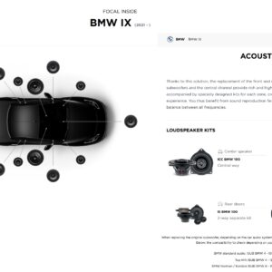 Kit Focal Inside Acoustic 9.2 per BMW serie IX dal 2022 al 2025