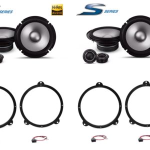Kit 8 altoparlanti Alpine S2 per BMW 3 Sedan (E46) Anteriori e Posteriori